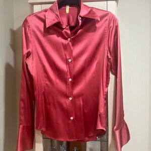 The Limited, Long Sleeve Silk Blouse. Size S.